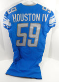 2018 Detroit Lions James Houston #59 Game Issued Blue Jersey 40 DP62742 - DP62742