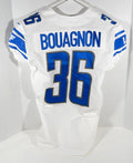 2018 Detroit Lions Joel Bouagnon #36 Game Issued White Jersey 40 DP64390 - DP64390