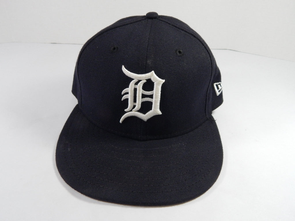 2018 Detroit Tigers Buck Farmer #45 Game Issued Pos Used Navy Hat 7.25 772 - DP49772