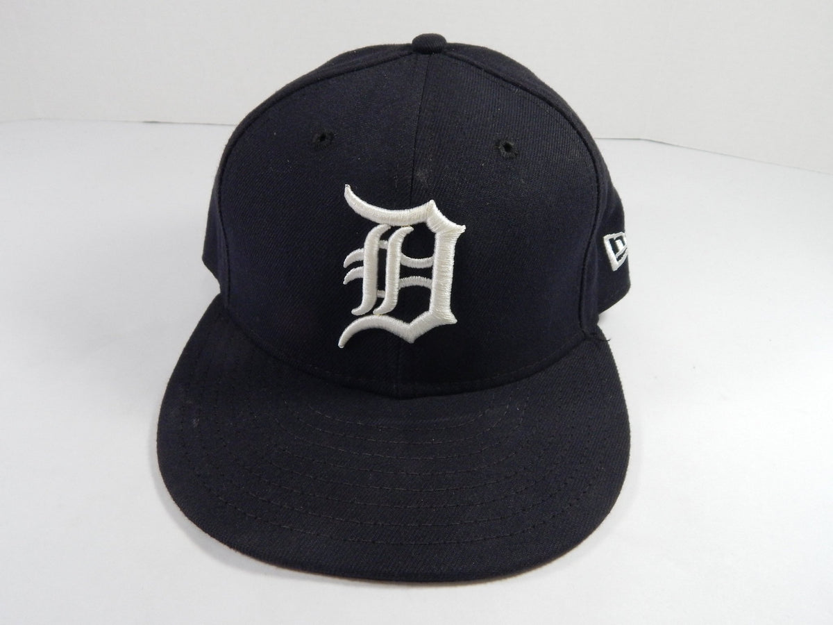 2018 Detroit Tigers Buck Farmer #45 Game Issued Pos Used Navy Hat 7.25 772 - DP49772