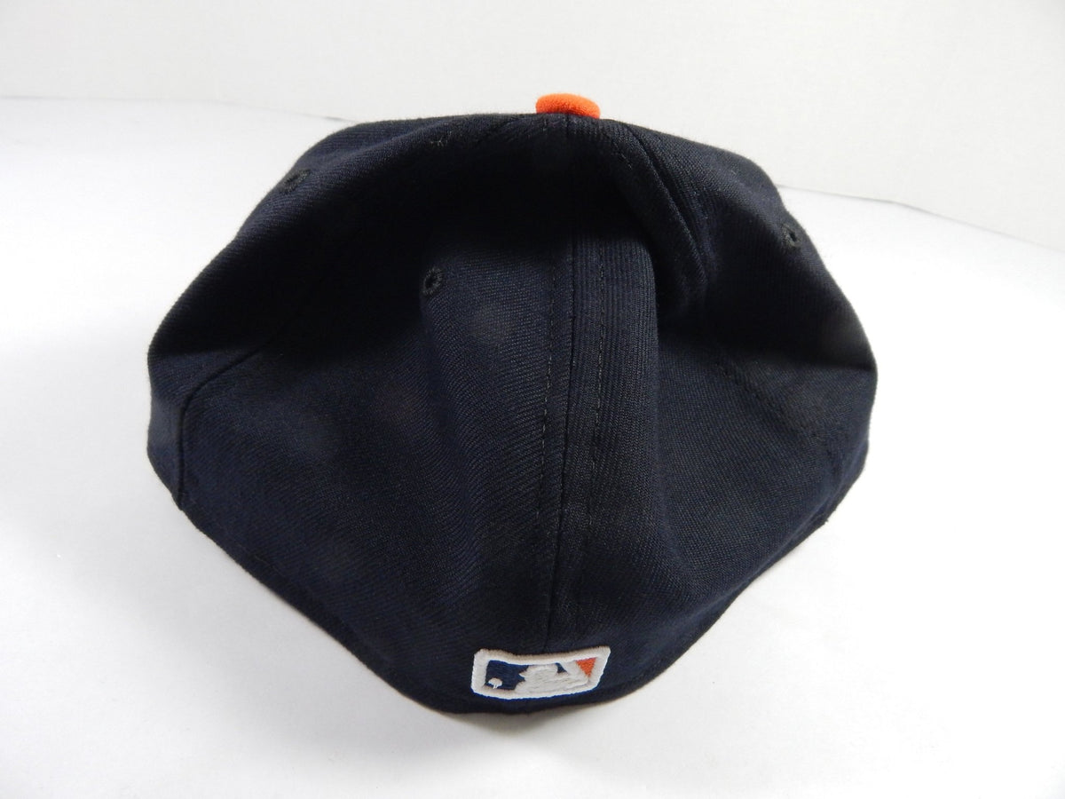 2018 Detroit Tigers Buck Farmer #45 Game Issued Pos Used Navy Hat 7.25 DP49793 - DP49793