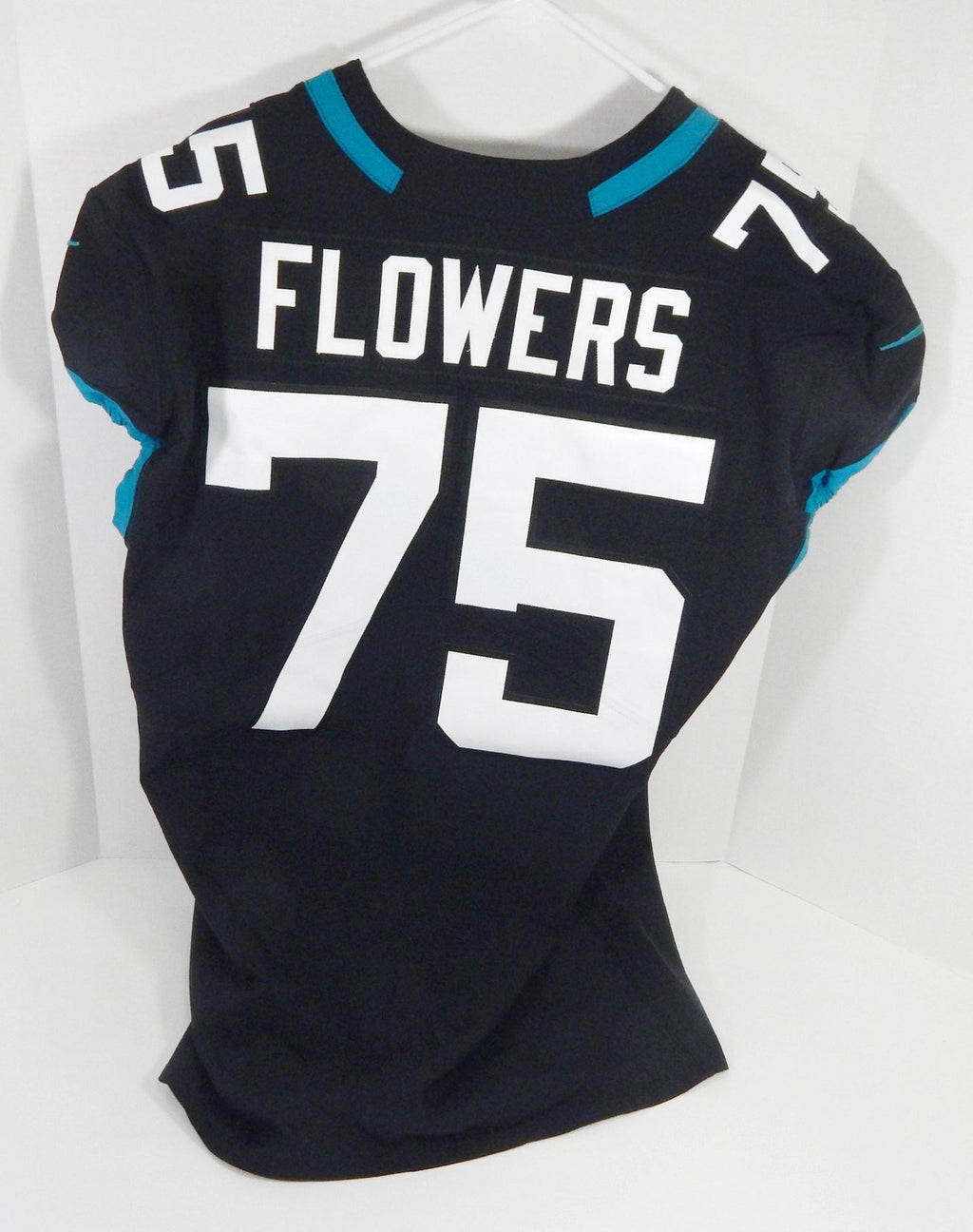2018 Jacksonville Jaguars Ereck Flowers #75 Game Issued Black Jersey 48 DP58918 - DP58918