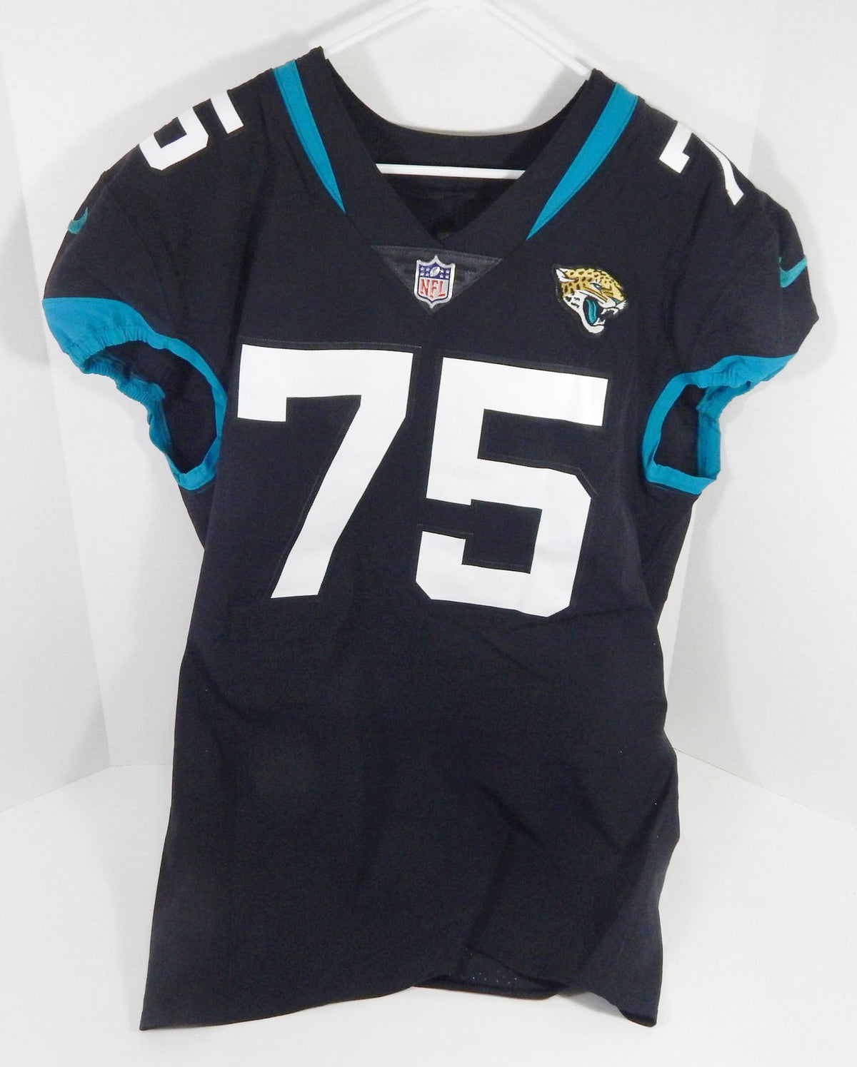 2018 Jacksonville Jaguars Ereck Flowers #75 Game Issued Black Jersey 48 DP58918 - DP58918