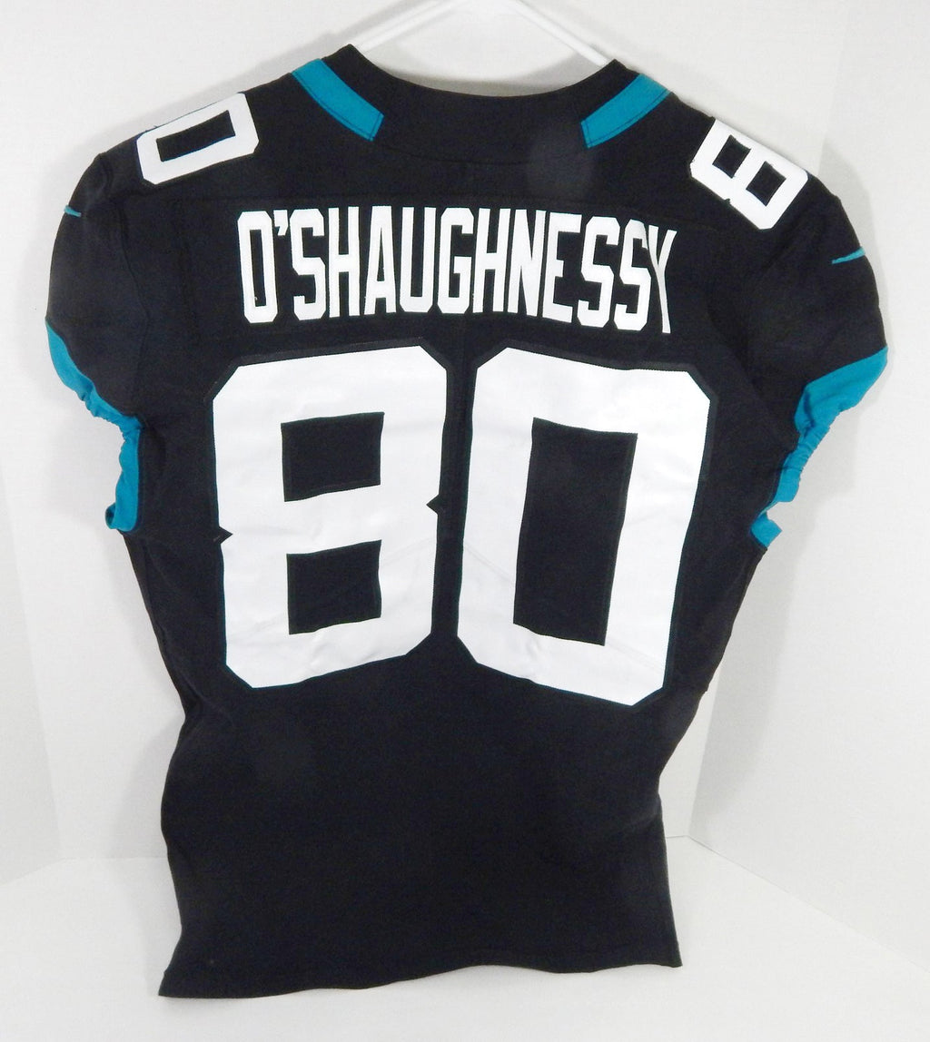 2018 Jacksonville Jaguars James O'Shaughnessy #80 Game Issued Black Jersey 42 7 - DP58927