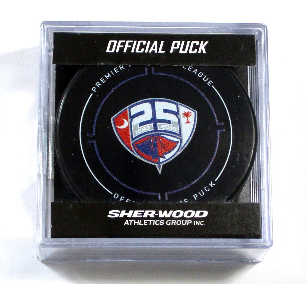 2018 South Carolina Stingrays 25 ECHL 30th Anniversary Game Puck New in Cube - 5106046S