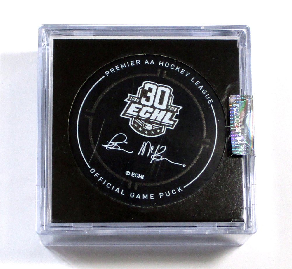 2018 South Carolina Stingrays 25 ECHL 30th Anniversary Game Puck New in Cube - 5106046S
