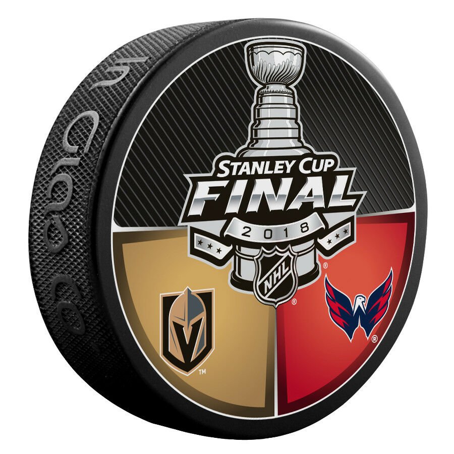 2018 Stanley Cup Final Golden Knights vs Capitals Official NHL Hockey Puck - 5105902S