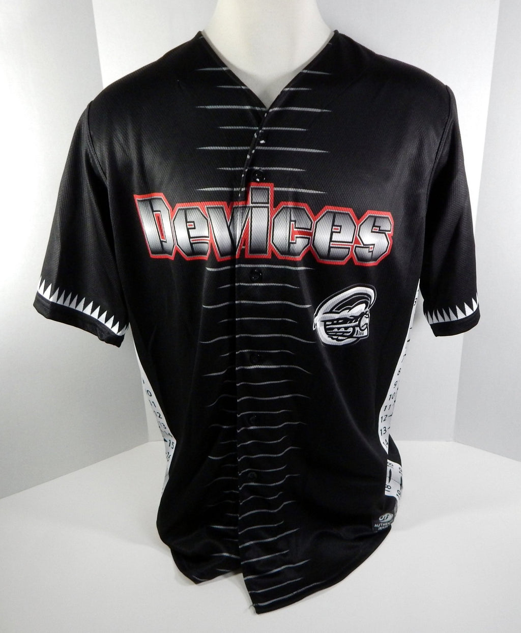 2018 Syracuse Chiefs Randy Knorr #40 Game Used Signed Black Devices Jersey - SYCHFS0026