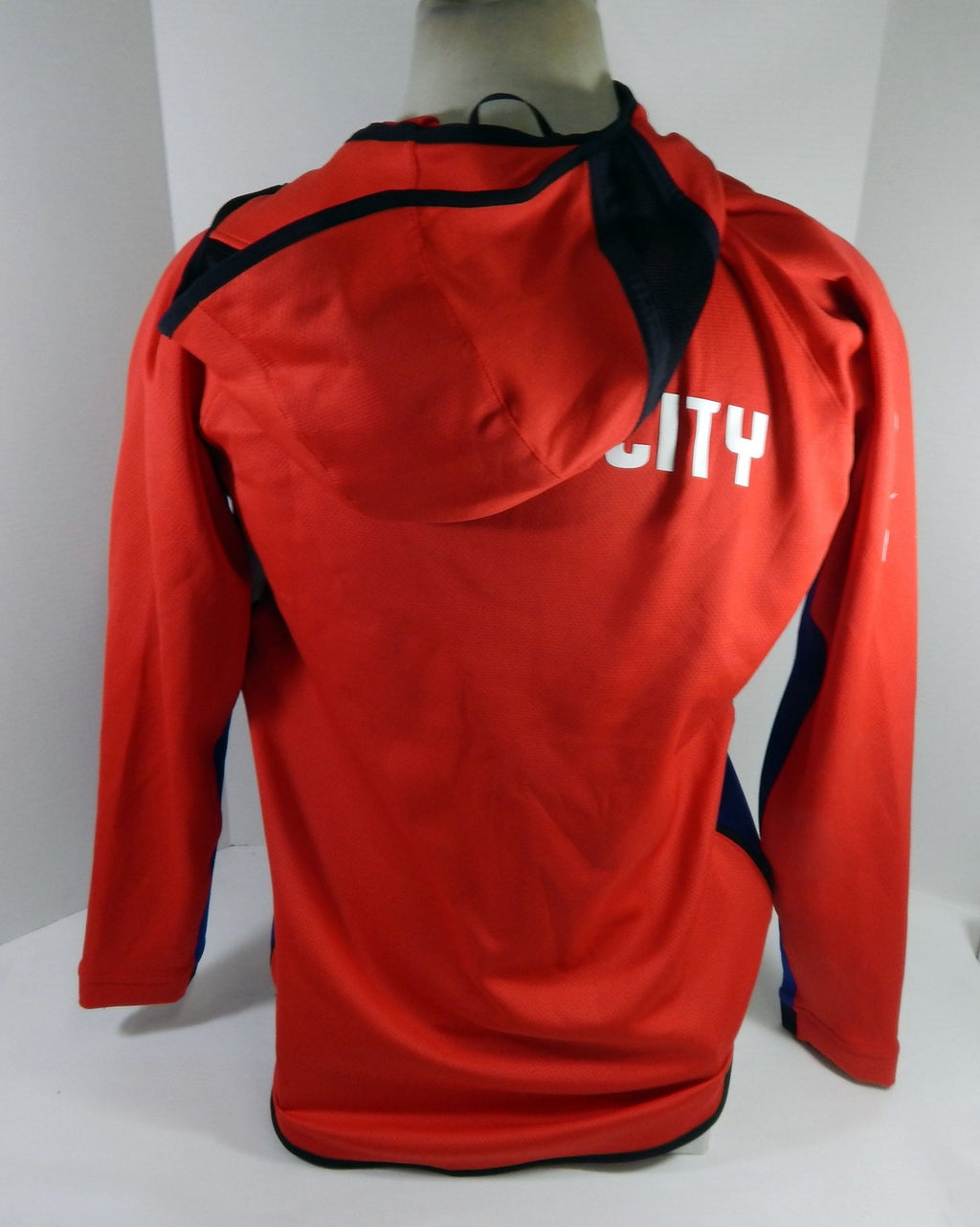 2019-20 Detroit Pistons Khyri Thomas #13 Game Issued Red Jacket L DP62298 - DP62298