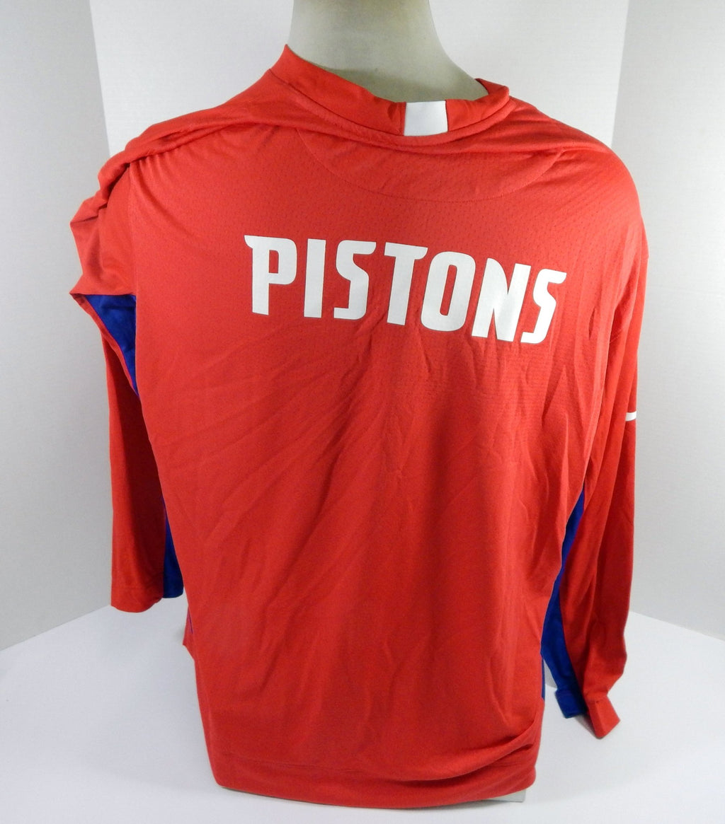2019-20 Detroit Pistons Markieff Morris #8 Game Issued Red Shoot Shirt City 85 - DP55685