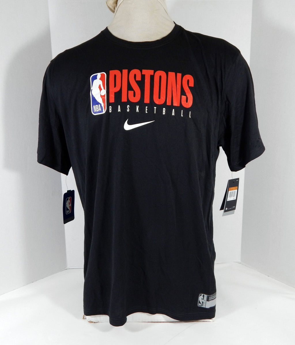 2019-20 Detroit Pistons Team Issued Black Training Shirt CD2734-010 2XL 16S - 712116S