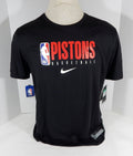 2019-20 Detroit Pistons Team Issued Black Training Shirt CD2734-010 XL 44S - 712244S