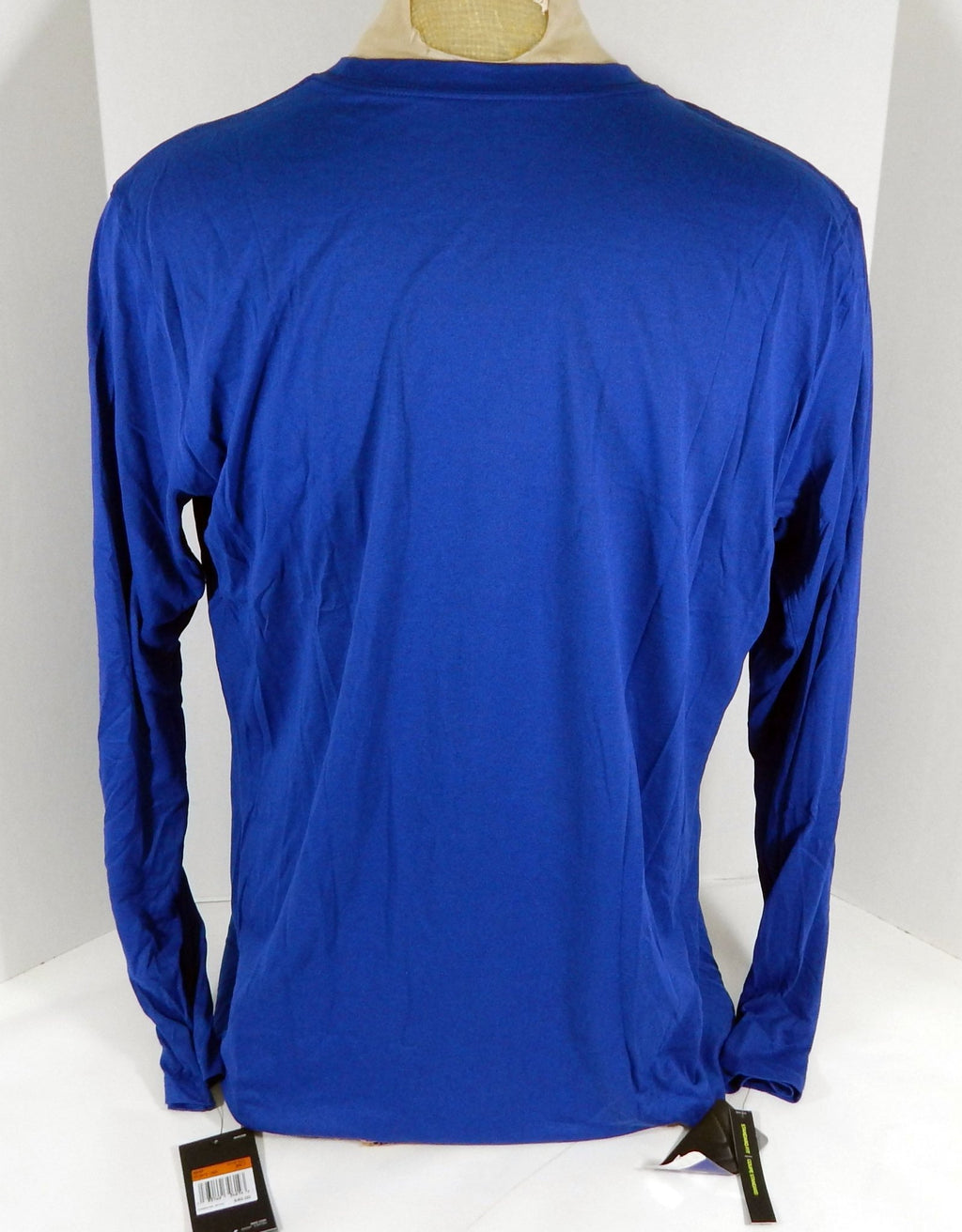 2019-20 Detroit Pistons Team Issued Blue Long Sleeve Shirt CD2672-495 2XLT 712182S - 712182S