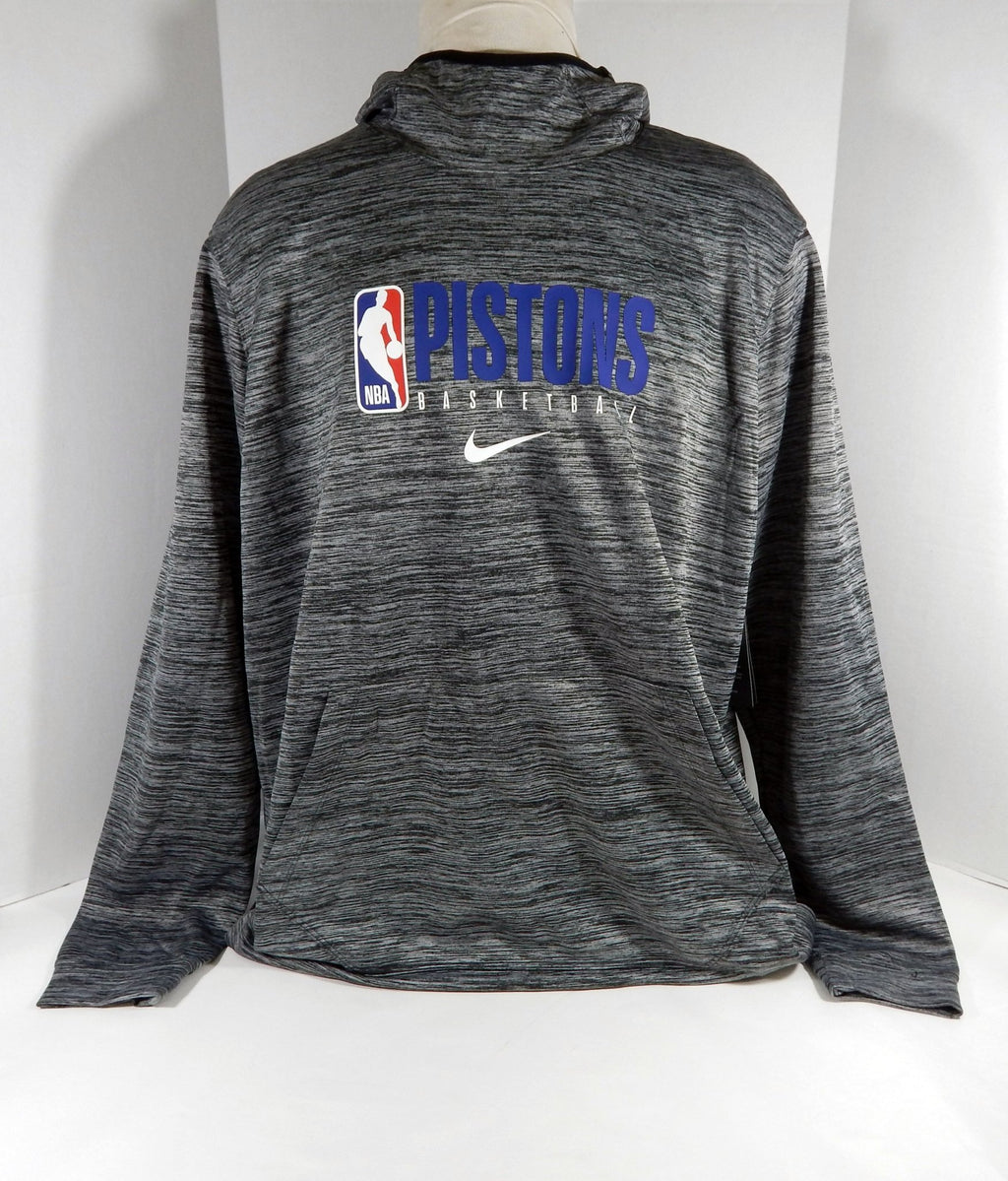 2019-20 Detroit Pistons Team Issued Grey Training Hoodie Sweatshirt 32 3XLT 93S - 712093S