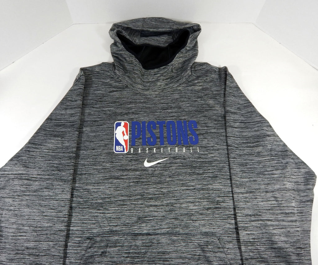2019-20 Detroit Pistons Team Issued Grey Training Hoodie Sweatshirt 32 3XLT 93S - 712093S
