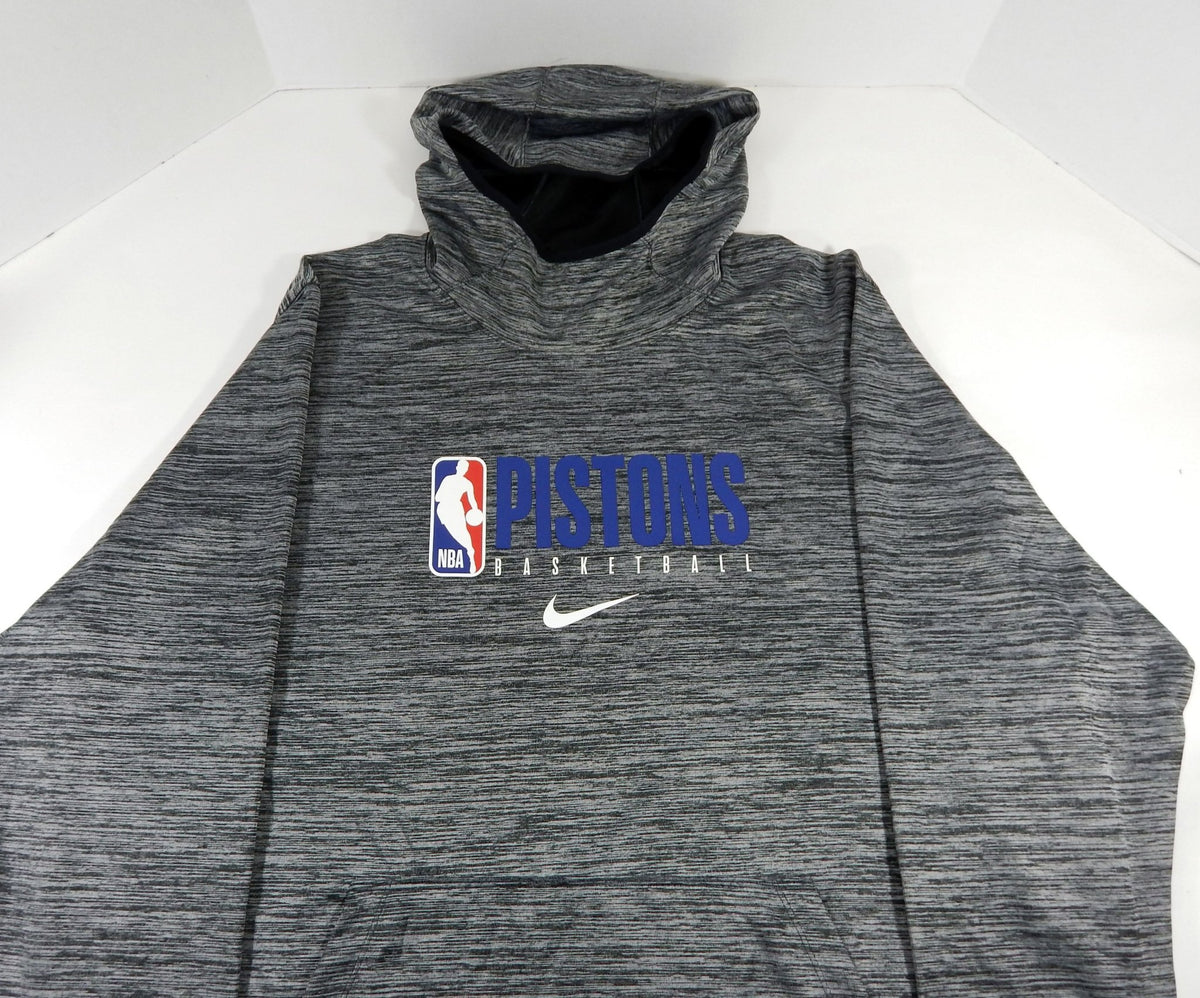 2019-20 Detroit Pistons Team Issued Grey Training Hoodie Sweatshirt 32 3XLT 93S - 712093S