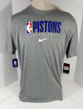 2019-20 Detroit Pistons Team Issued Grey Training Shirt CD2734-063 2XLT 62S - 712162S
