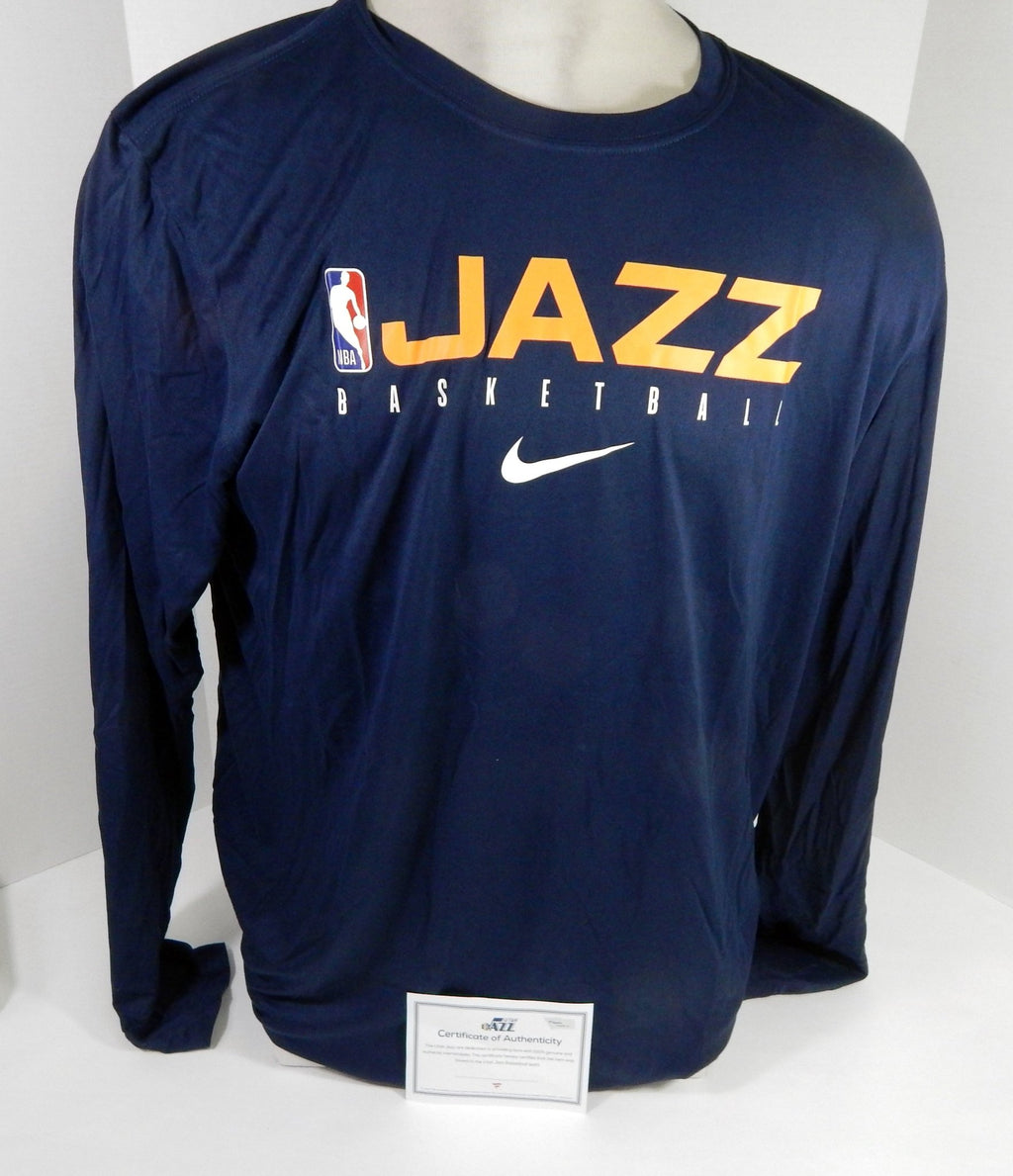 2019-20 Utah Jazz Team Issued Navy Training Shirt 2XL DP56589 - DP56589