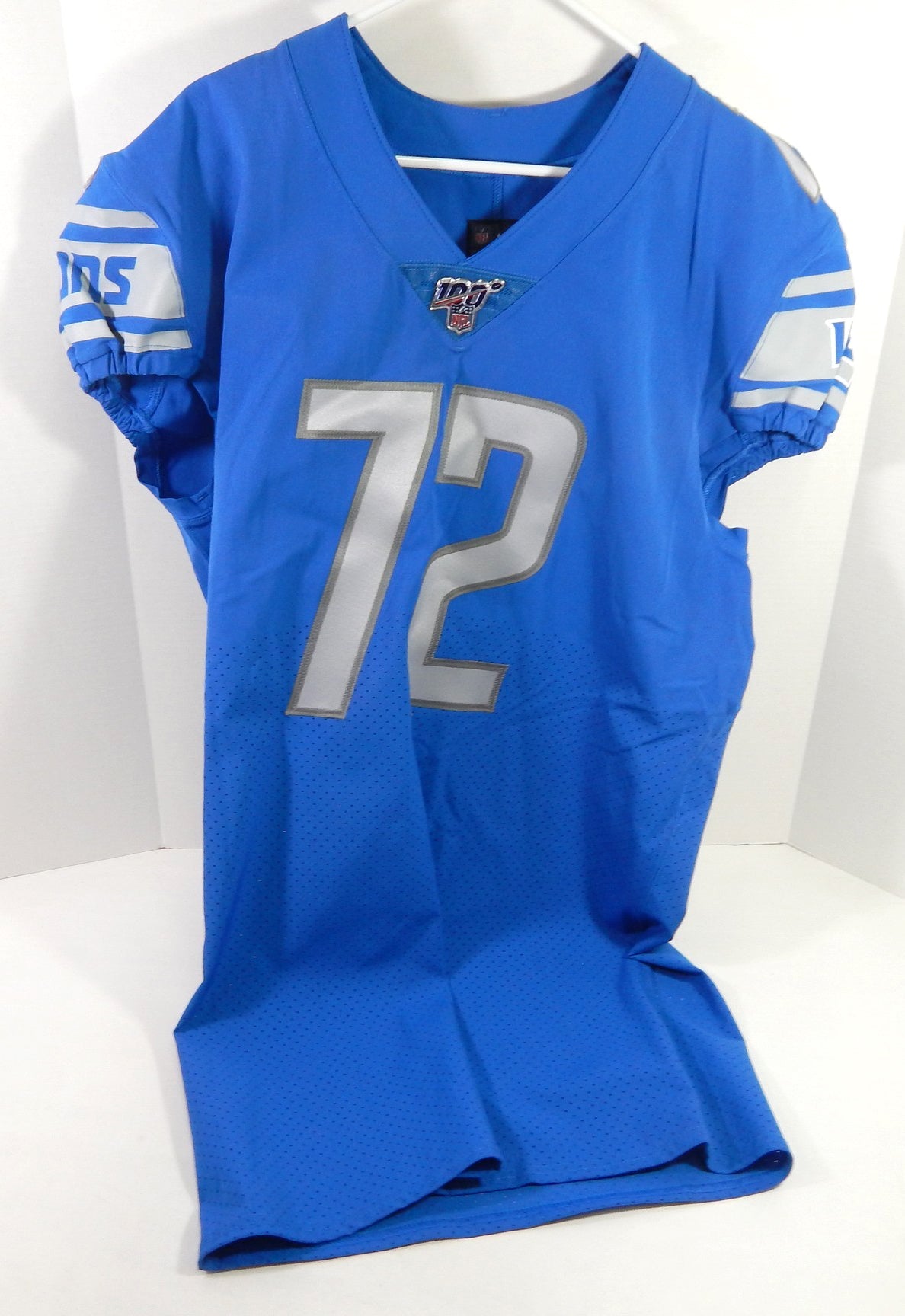 2019 Detroit Lions #72 Game Issued Blue Jersey 46 DP63915 - DP63915