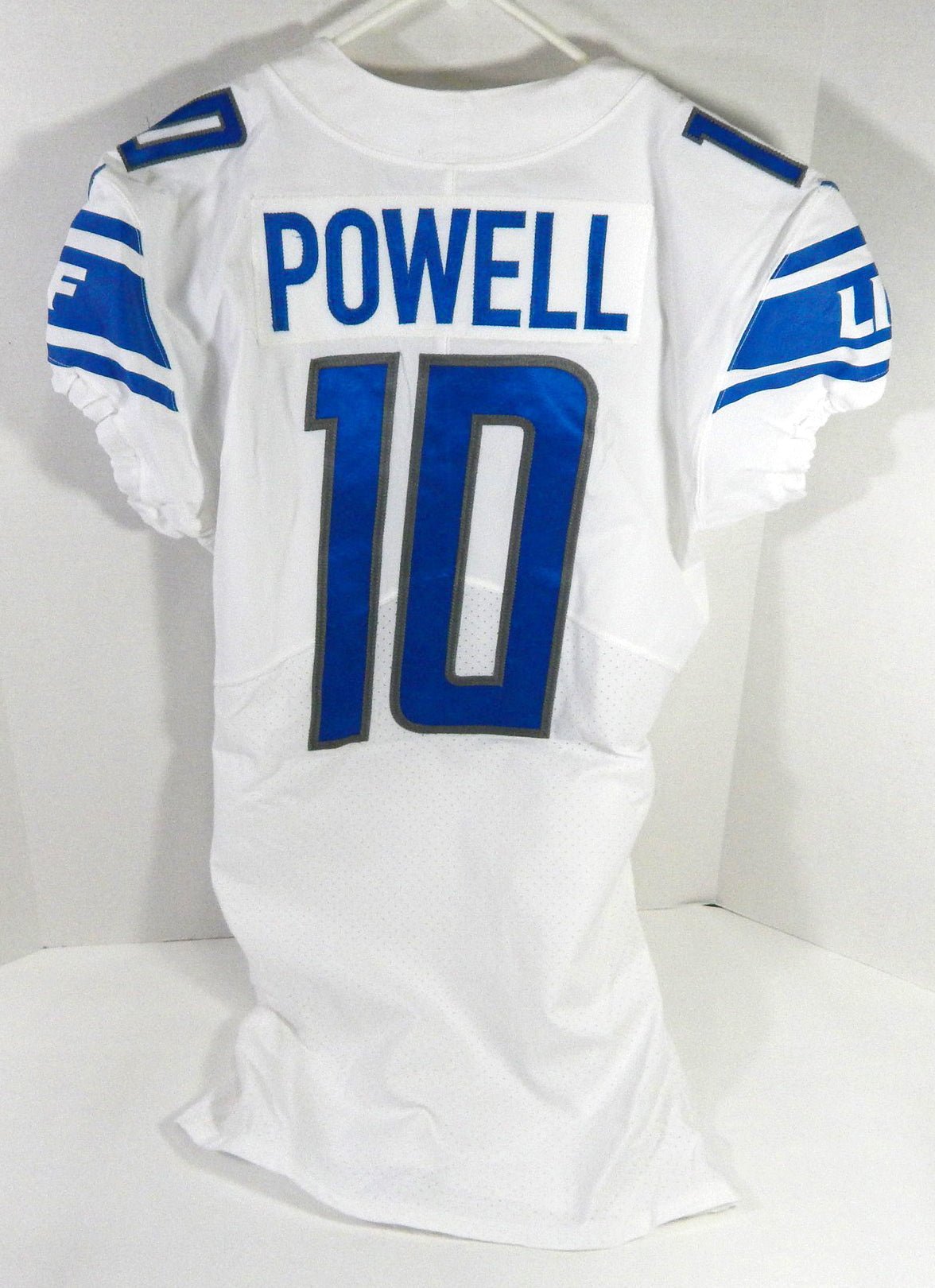 2019 Detroit Lions Brandon Powell #10 Game Issued White Jersey 40 DP59900 - DP59900