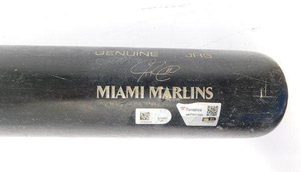 2019 J.T. Riddle Game-Used LS Prime 33.5 Bat Marlins vs. SL Cardinals 6-10-19 - DM86783