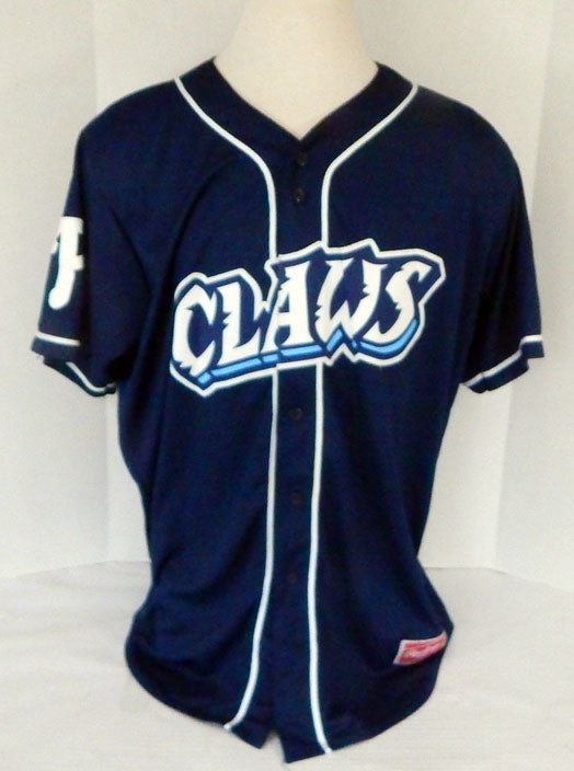 2019 Lakewood BlueClaws #37 Game Used Navy Jersey DPM Patch DP04933 - DP04933