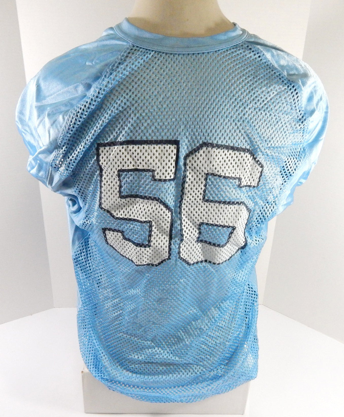 2019 North Carolina Tar Heels #56 Game Used Blue Practice Jersey Jordan 3XL 6 - DP55346