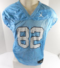 2019 North Carolina Tar Heels Kendell Karr #82 Game Used Blue Practice Jersey 8 - DP55348
