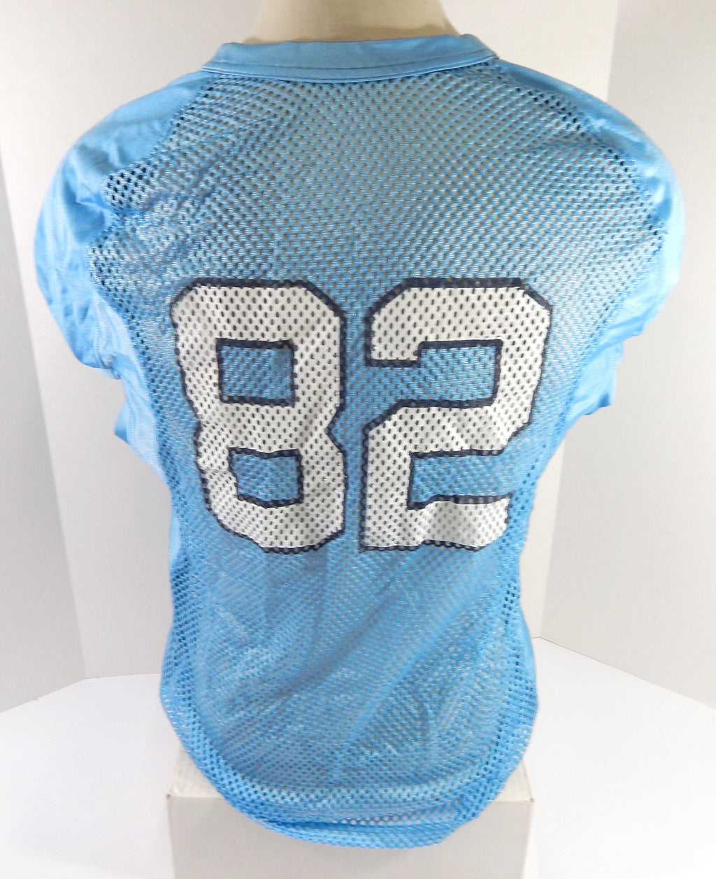 2019 North Carolina Tar Heels Kendell Karr #82 Game Used Blue Practice Jersey 8 - DP55348