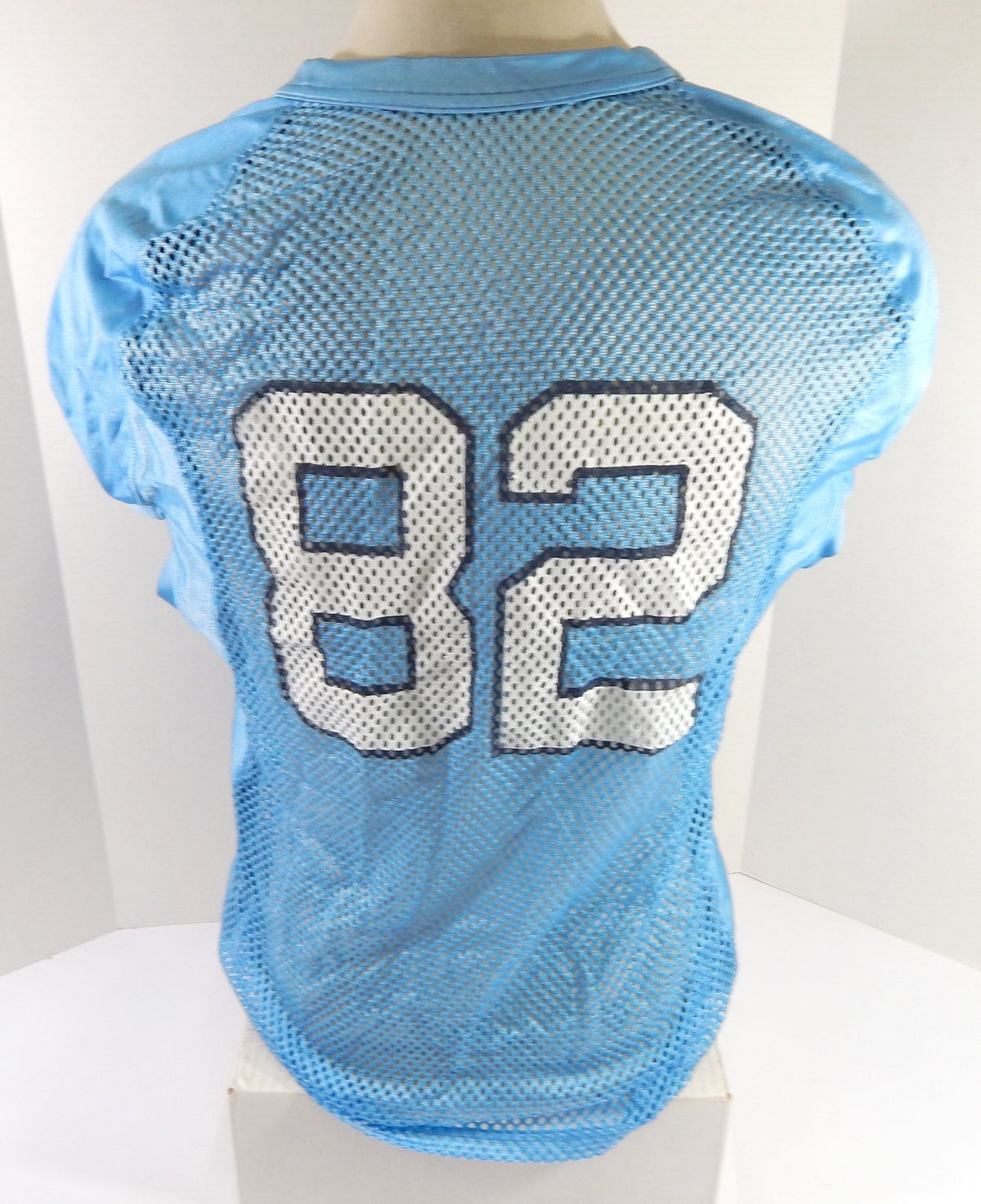 2019 North Carolina Tar Heels Kendell Karr #82 Game Used Blue Practice Jersey 8 - DP55348