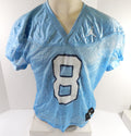 2019 North Carolina Tar Heels UNC #8 Game Used Blue Practice Jersey Jordan M 4 - DP54954