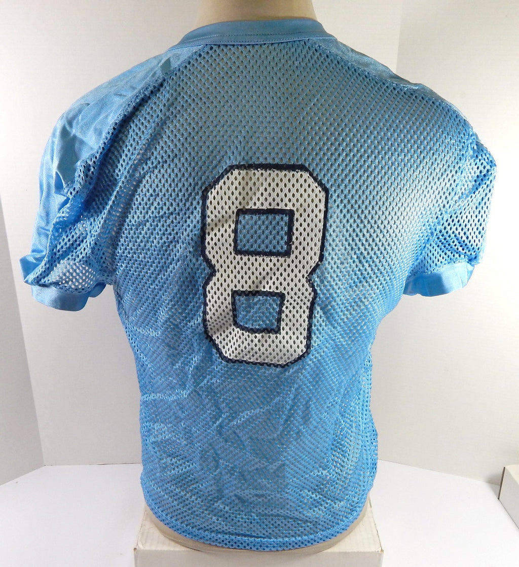2019 North Carolina Tar Heels UNC #8 Game Used Blue Practice Jersey Jordan M 4 - DP54954