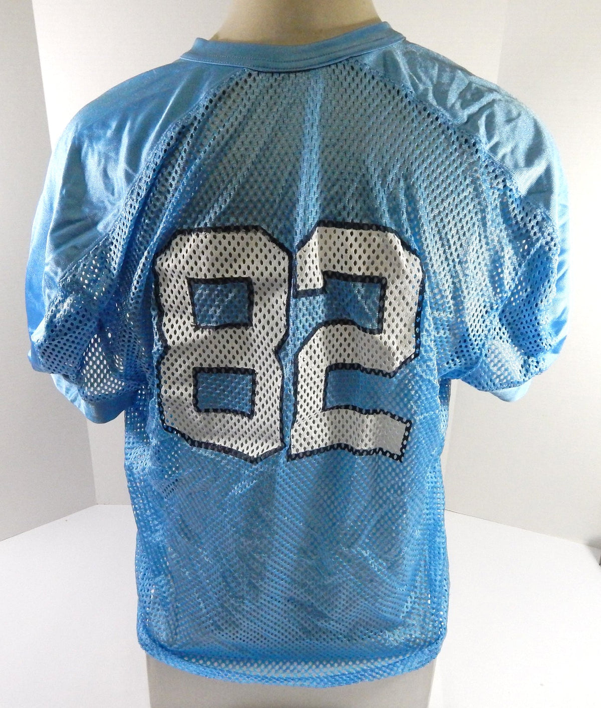 2019 North Carolina Tar Heels UNC #82 Game Used Blue Practice Jersey Jordan XL 7 - DP54967
