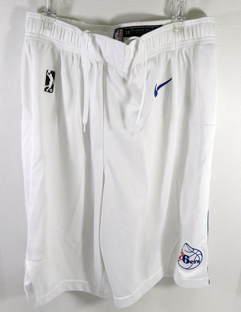 2020-21 Delaware Blue Coats Brandon Sampson #20 Game Used White Shorts 38 62995 - DP62995