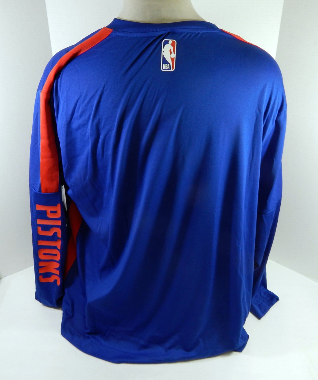 2020-21 Detroit Pistons Team Issued Blue Shooting Shirt CN5111-495 2XLT 26S - 712026S