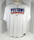 2020-21 Detroit Pistons Team Issued White Training Shirt CV3851-100 3XL 142S - 712142S