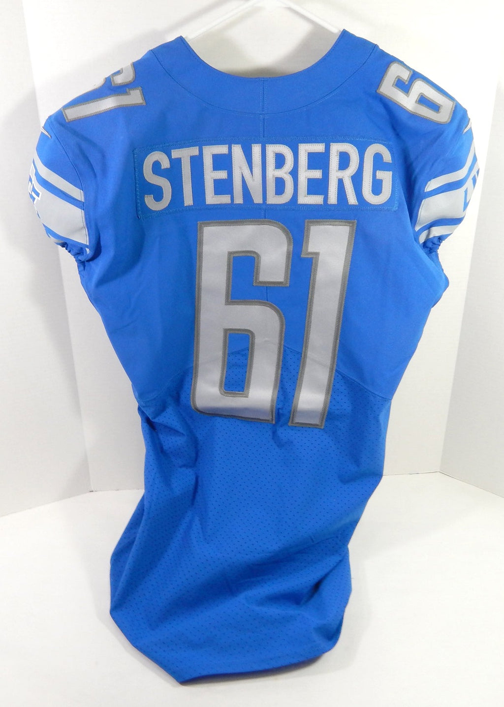 2020 Detroit Lions Logan Stenberg #61 Game Issued Blue Jersey 46 DP63892 - DP63892