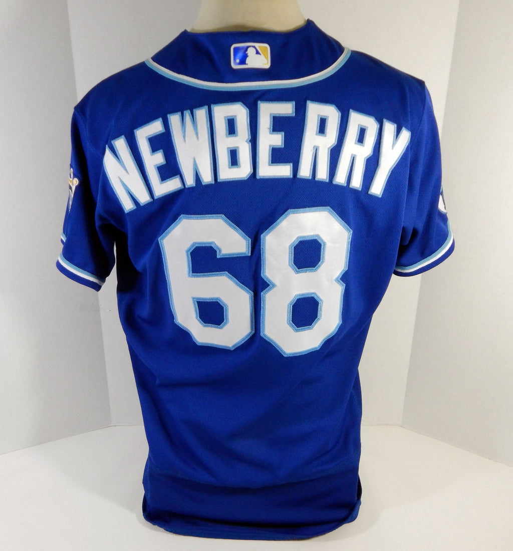 2020 Kansas City Royals Jake Newberry #68 Game Issued Blue Jersey DG Patch 44 31 - DP14631