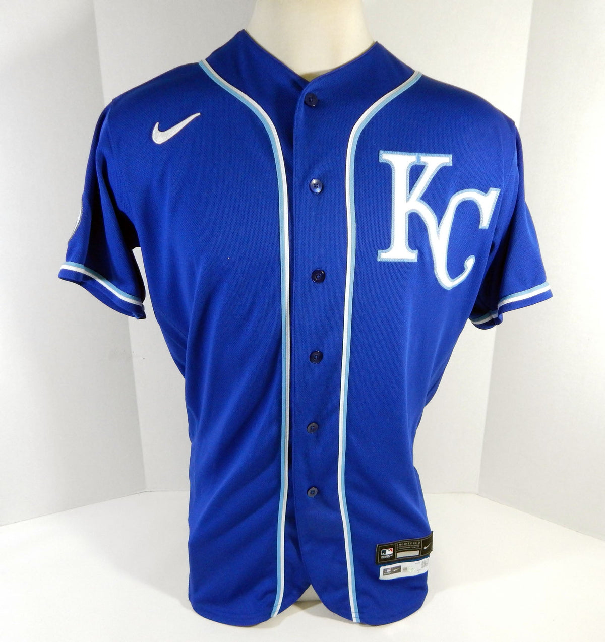 2020 Kansas City Royals Jake Newberry #68 Game Issued Blue Jersey DG Patch 44 31 - DP14631