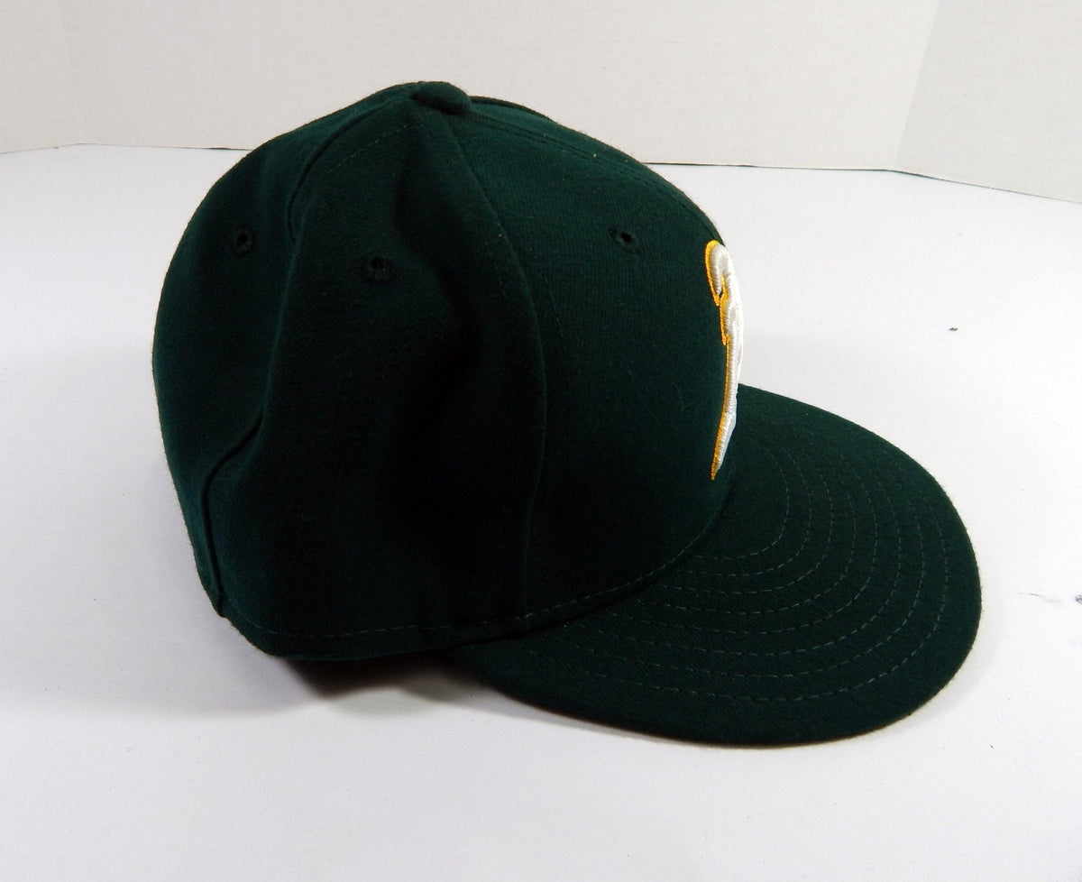 2020 Oakland A's Athletics Sean Murphy #12 Game Issued Dark Green Hat 7.25 53 - DP43553