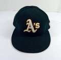 2020 Oakland A's Athletics Sean Murphy #12 Game Issued Dark Green Hat 7.25 53 - DP43553