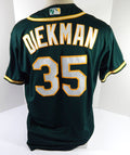 2020 Oakland Athletics Jake Diekman #35 Game Used Dark Green Jersey ALDS 48 141 - DP46141