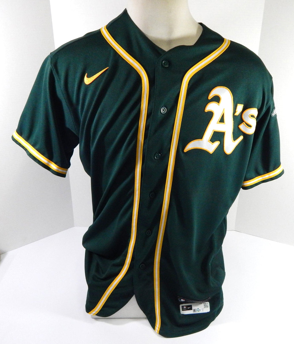 2020 Oakland Athletics Jake Diekman #35 Game Used Dark Green Jersey ALDS 48 141 - DP46141