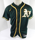 2020 Oakland Athletics Paul Blackburn #58 Game Issued P Used Green Jersey ST 7 - DP47487