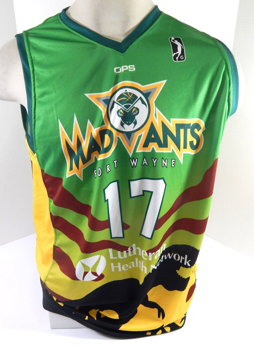 2021-22 Fort Wayne Mad Ants #17 Game Issued Green Jersey Dinosaur G-League 2 - DP55862