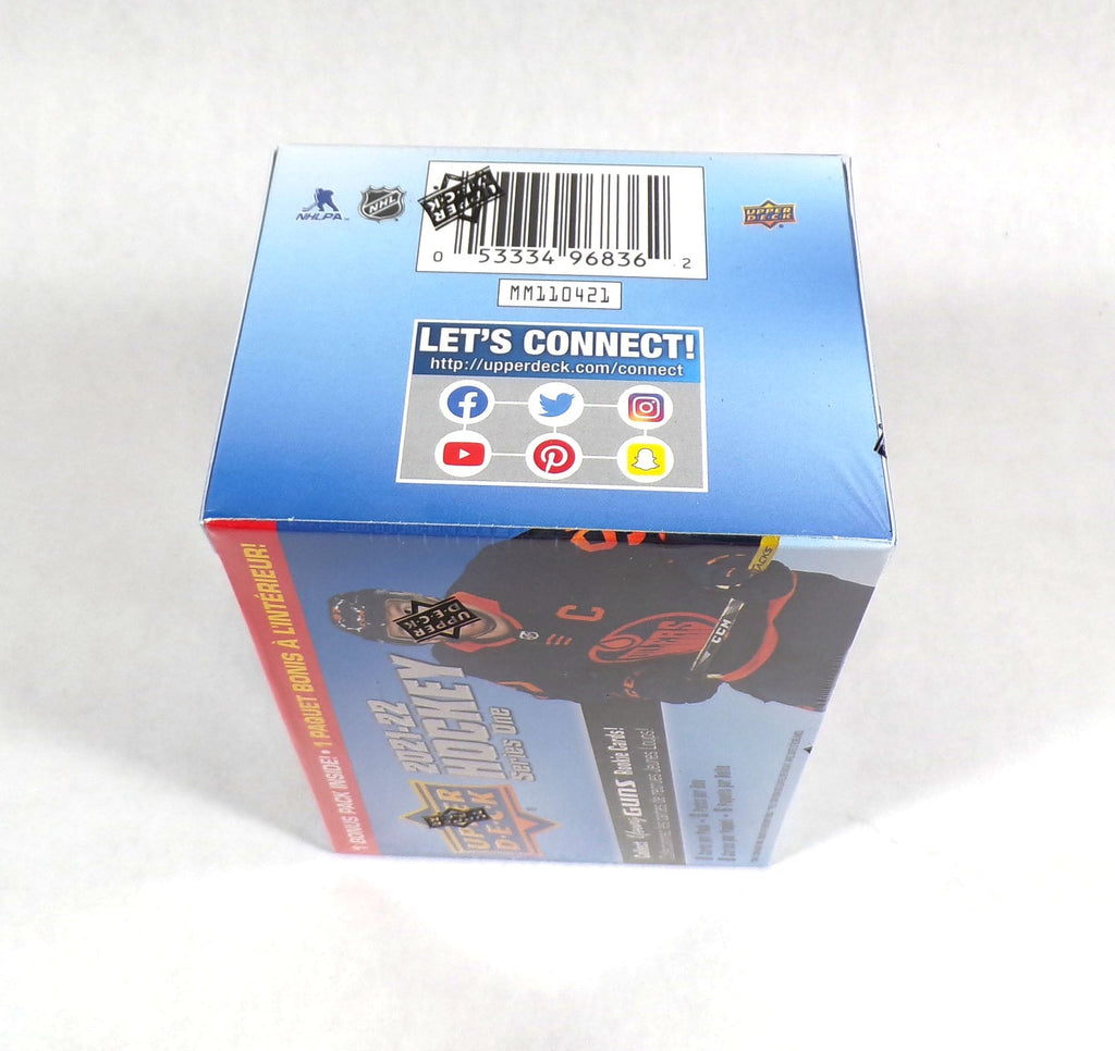2021-22 Upper Deck Hockey Series 1 Blaster Box Sealed (6 Packs + 1 Bonus Pack) - 053334968362