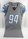 2021 Detroit Lions #94 Game Issued Grey Jersey Color Rush 42 DP64618 - DP64618