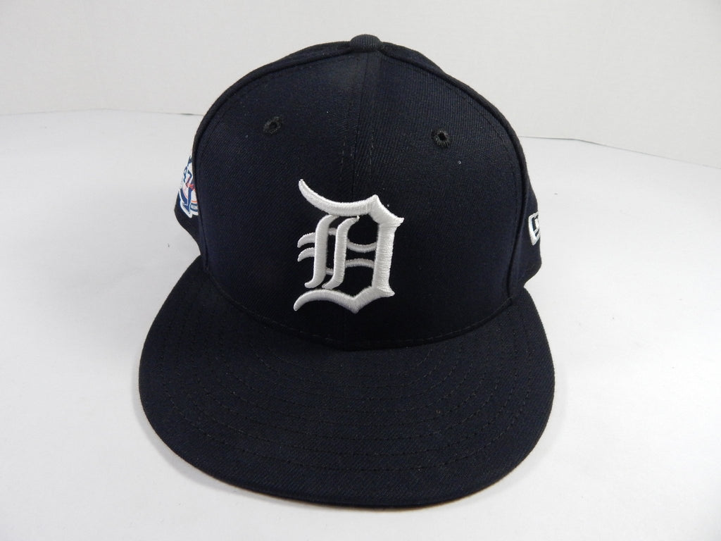 2021 Detroit Tigers Game Issued Navy Hat Jack Morris Retirement Patch 7.125 8 - DP49698