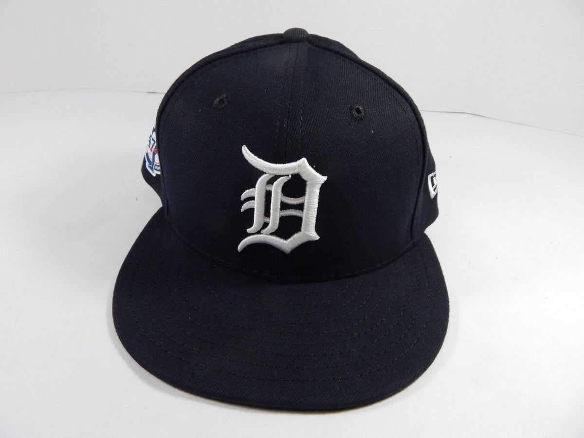 2021 Detroit Tigers Game Issued Navy Hat Jack Morris Retirement Patch 7.125 8 - DP49698