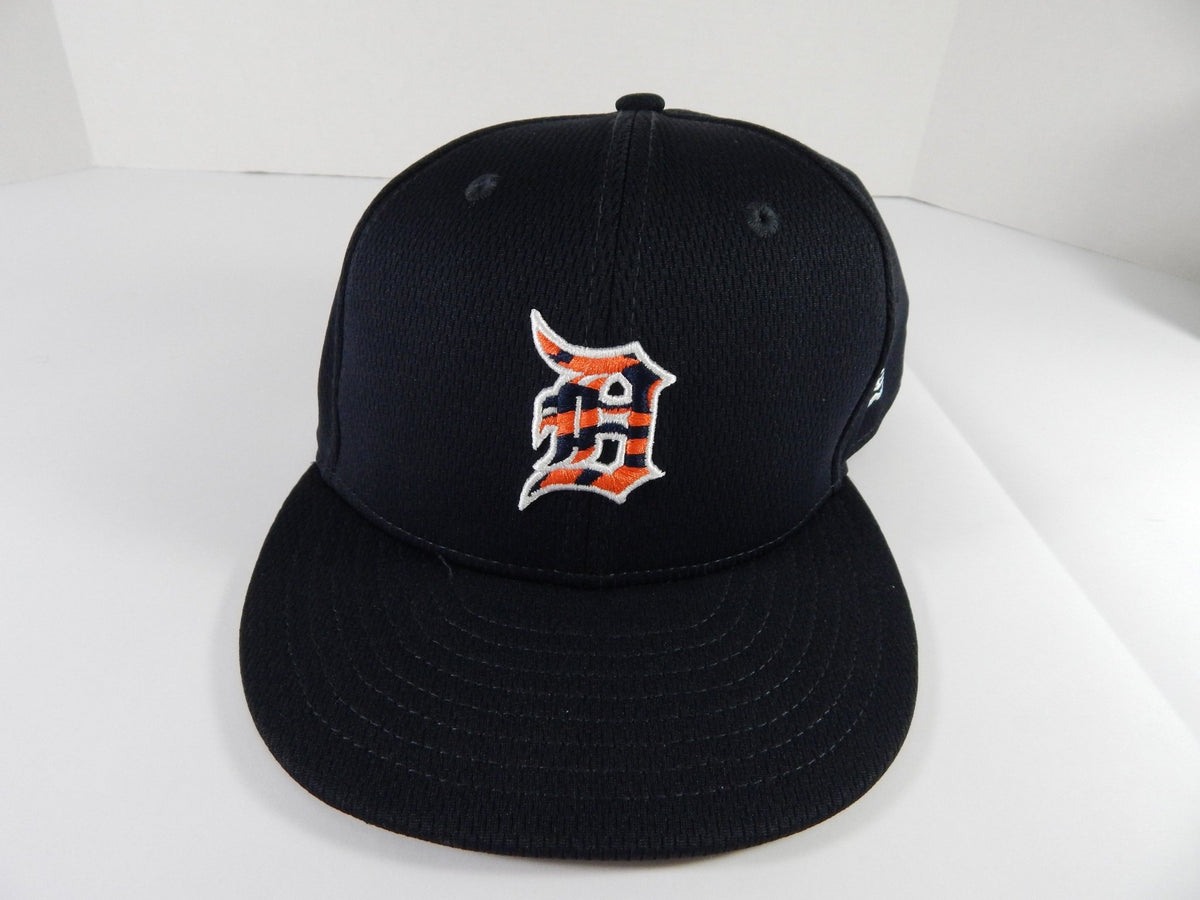 2021 Detroit Tigers Ian Krol #63 Game Used Navy Hat Spring Training 7.25 DP49955 - DP49955